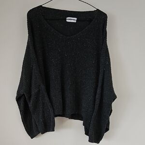 Oversized Knit Cropped Sweater